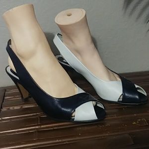 Lorenzo Banfi women's Peep Toe Heels. Size 9